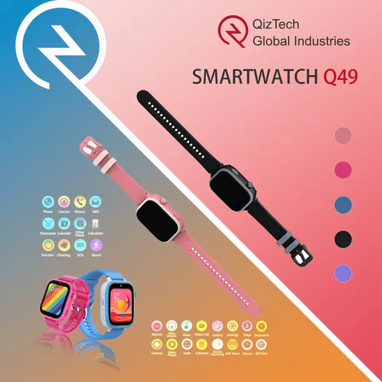 2024-New-IP67-Waterproof-Kids-Smartwatch-with-8GB-Capacity-Downloadable-APP-Function-GPS-Feature-and-Wi-Fi-Connectivity-Model-Q49