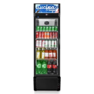 288L Commercial Beverage Glass Door Refrigerator Showcase