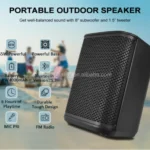 Bluetooth Speaker High Power HiFi Audio Speaker Passive Radio Music Sound Equipment USB XLR Speaker Sound Box PA Speaker with APP Control